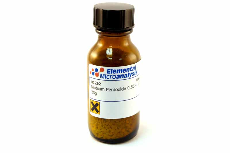 Niobium Pentoxide 0.85 – 1.7mm 25g